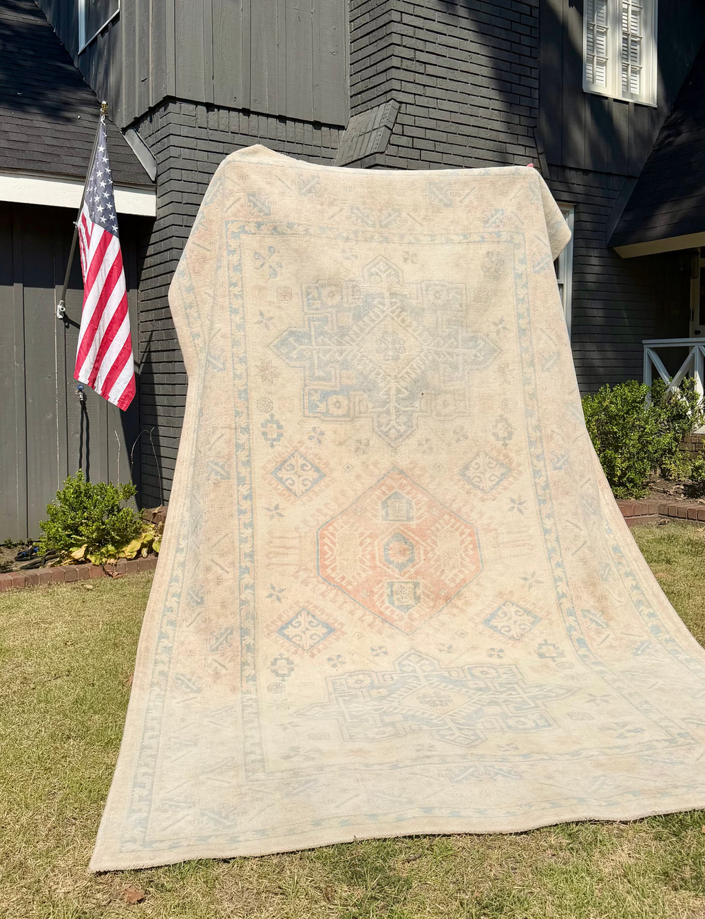 Vintage Turkish Rug, 11'3" x 7'