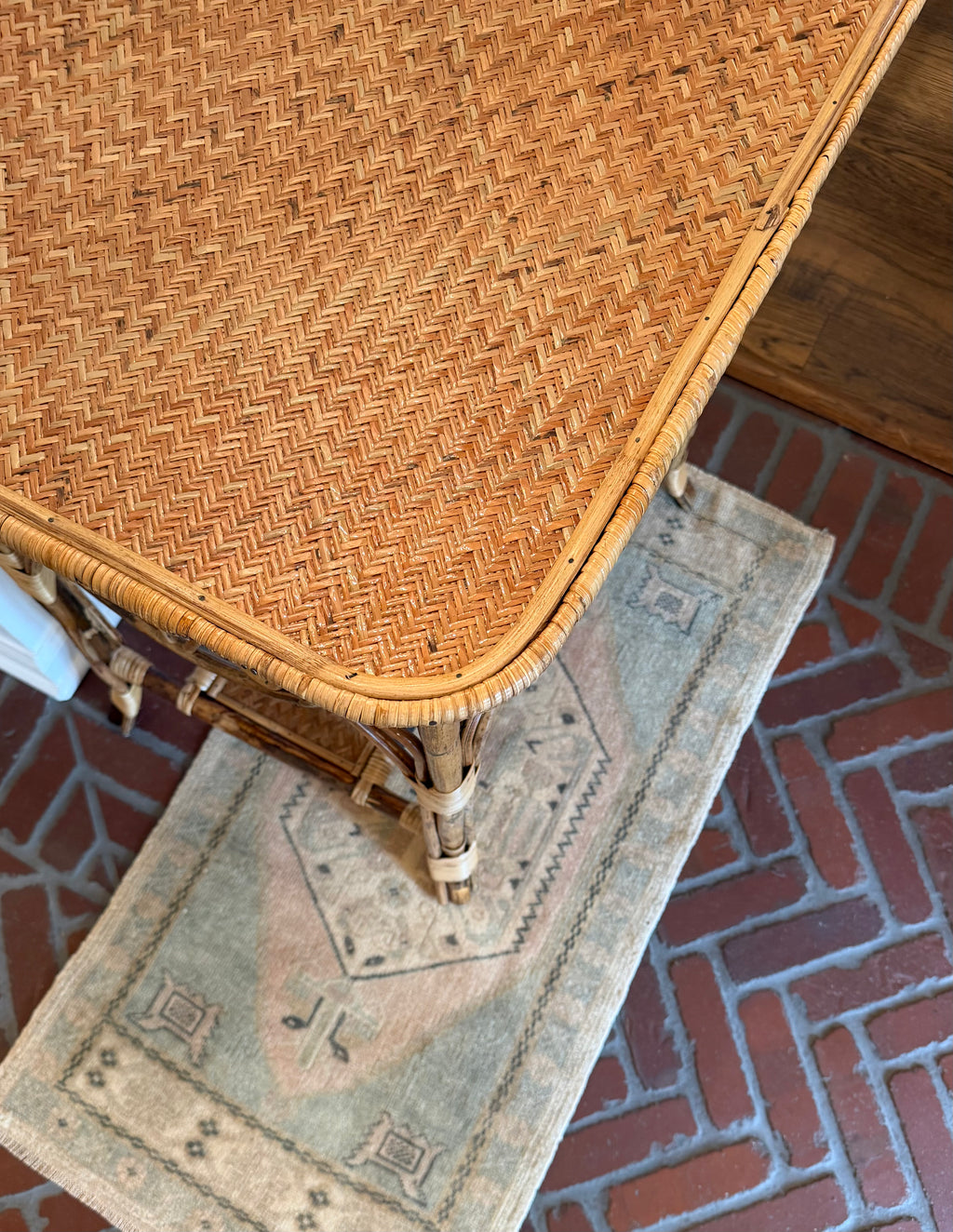 Ornate Bamboo Side Table
